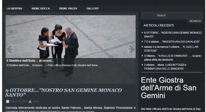 web design terni ente giostra arme sangemini stefano ferri siti web