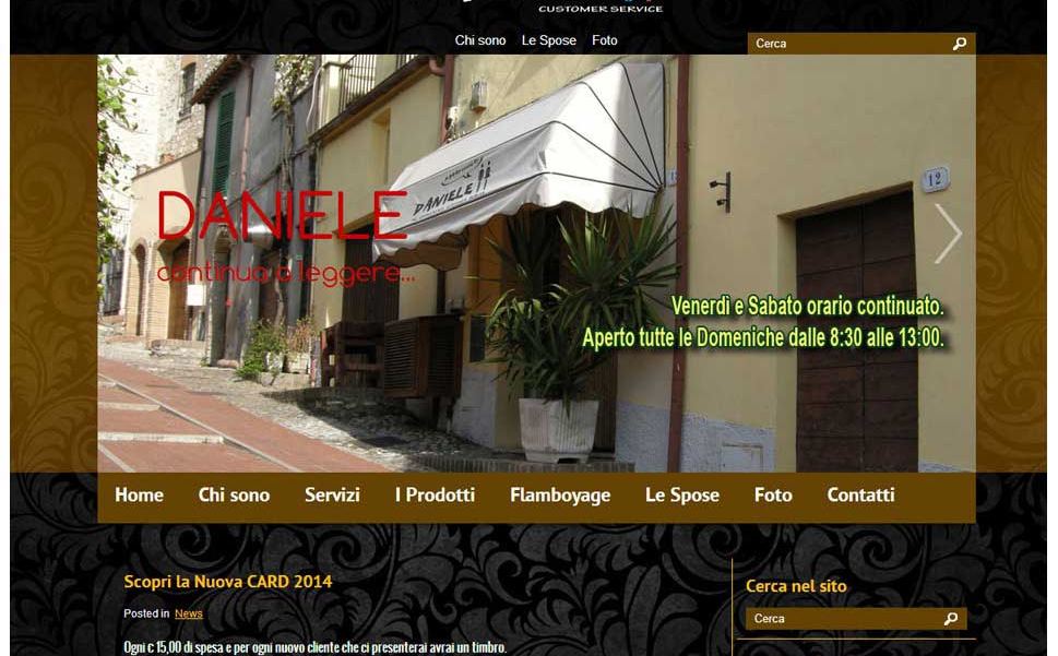 web design terni daniele misericordia parrucchieri uomo donna sangemini