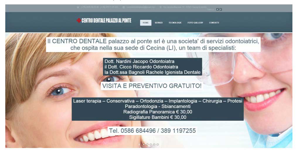 web design terni stefano ferri centro dentale il ponte firenze