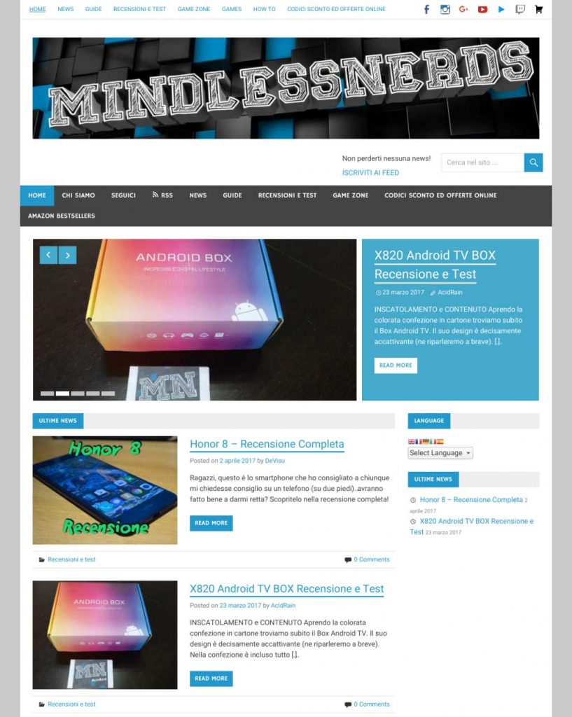 mindless nerds mindlessnerds recensioni mobile informatica sconti