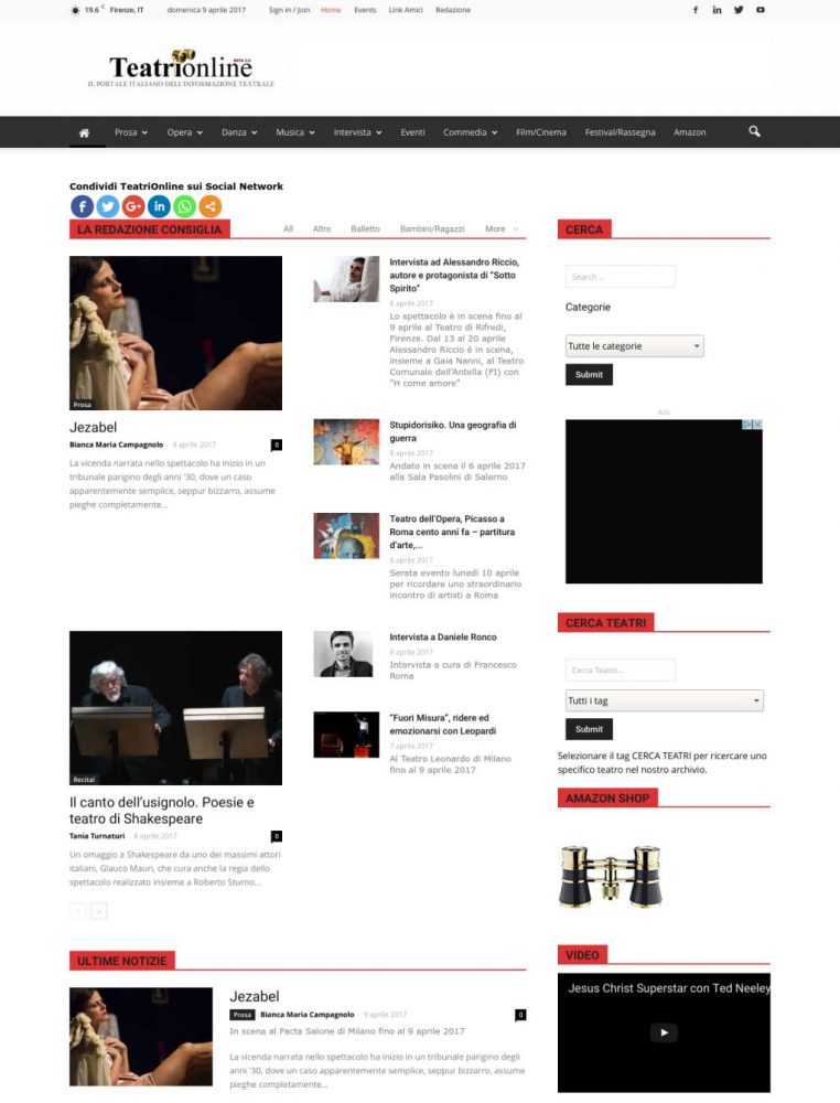 teatri on line firenze mas communication teatrionline.com